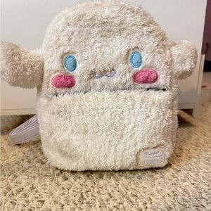 Cinnamoroll Sanrio Loungefly fuzzy Backpack